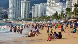 Turistas en Acapulco